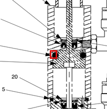 Load image into Gallery viewer, Graco A2000264 Dispensit Piston,1206,188 Rod - highlighted in parts diagram