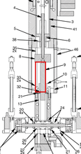 Load image into Gallery viewer, Graco A2000524 Rod,1053,meter,375od,2t - highlighted in parts diagram