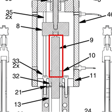 Load image into Gallery viewer, Graco A2000624 1053,ROD,DISP,0.375,4TS - item 9 highlighted in the Graco 313812EN-K parts diagram
