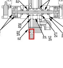 Load image into Gallery viewer, Graco A2010026 Needle,1052,adptr Asy,sngl,tef/f - highlighted in parts diagram