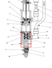 Load image into Gallery viewer, Graco A2010061 Rod,1206,metering/sleeve Assy - highlighted in parts diagram