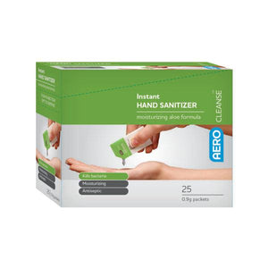 Aero Healthcare ACG25US AEROCLEANSE™ Hand Sanitizer Packet 0.9g 25/box