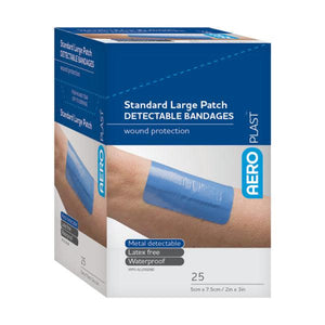 Aero Healthcare AD1001US AEROPLAST™ Detectable Large Patch Bandages 25/box