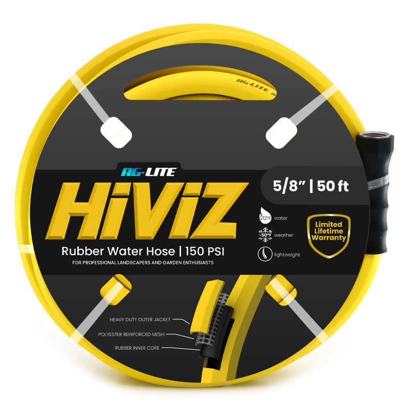 Ag-Lite HiViZ Rubber Water Hose 5/8