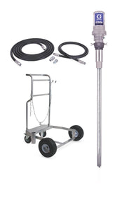 Graco LD Series 3:1 Mobile 55 Gallon (200 Liter) Oil CE Pump Package - Preset Meter, Rigid Extension, BSPT