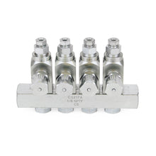 Load image into Gallery viewer, Graco GL-33™ Grease Injector, Carbon Steel, 4 Injector Manifold, 1/8 BSPP x 6 mm
