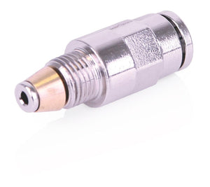 CSP Outlet Fitting - G-Lock Push-To-Connect Stud - 1/4 inch Hose Stud x M10 with Check Valve, 2000 psi