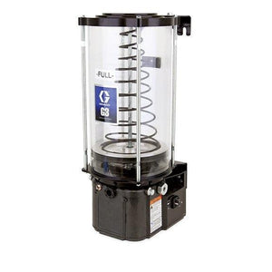 Graco G3™ Standard Grease Lubrication Pump, 24 VDC, 8 Liter One-Piece Reservoir, Follower Plate, External Low Level, DIN