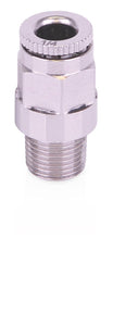 CSP Lubrication Point Fitting - Push-To-Connect Stud - 1/4 inch OD tube x 1/8 inch NPT male straight, 625 psi