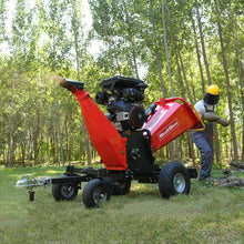 Load image into Gallery viewer, MechMaxx 8 inch ZONSEN E-Start 1000cc 35hp Gas Powered 4 - Wheel Drum Wood Chipper with Taillight, B200
