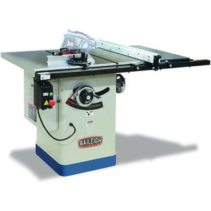 Baileigh Industrial - 220V 1Phase, 10" Entry Level Cabinet Style Table Saw, 40" x 27" Table
