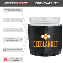 Load image into Gallery viewer, Bee Blanket Bucket Heater for 5 Gallon Pails, Preset 100°F, 120V
