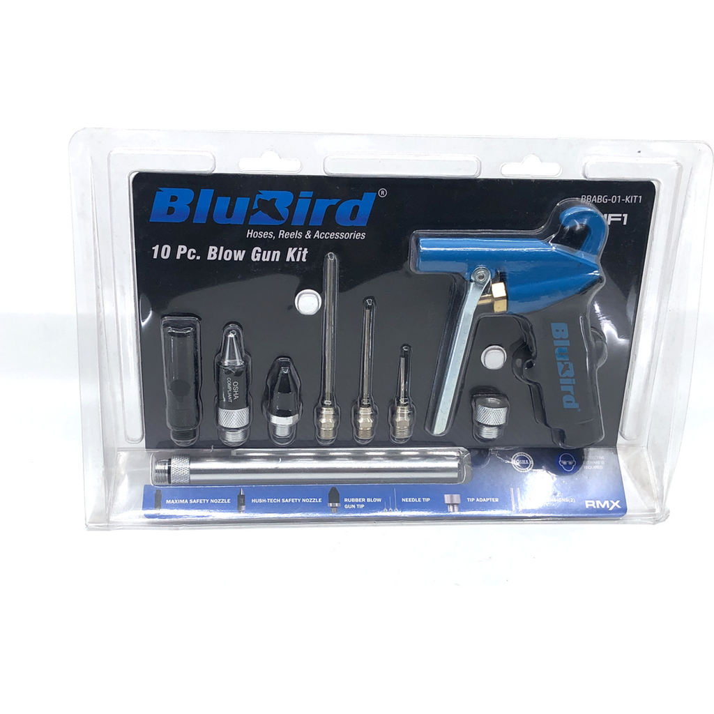 BluBird 10-Pc Air Blow Gun Kit - HF1