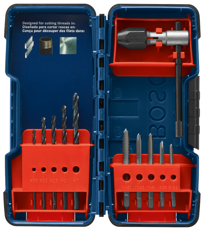 Bosch 11 pc. Tap and Drill Bit Combo Set