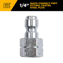 Load image into Gallery viewer, BE 1/4" Quick Connect Plug x 1/4" FNPT, Coated Steel, Boxed - 85.300.101BEP - image 2