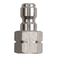 Load image into Gallery viewer, BE 1/4" FNPT Quick Connect Plug, Stainless Steel, 6,000 PSI - 85.300.101S