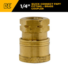 Load image into Gallery viewer, BE 1/4" Quick Connect Coupler x 1/4" FNPT, Brass, Boxed - 85.300.102BEP - image 2