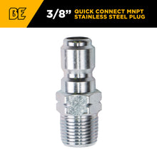 Load image into Gallery viewer, BE 3/8" Quick Connect Plug, 3/8" MNPT, Steel, Boxed - 85.300.105BEP - image 2