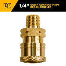 Load image into Gallery viewer, BE 1/4" Quick Connect Coupler, 1/4" MNPT, Brass, Boxed - 85.300.107BEP - image 2