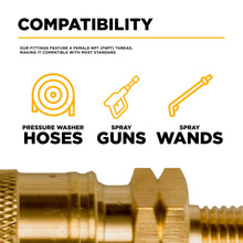 Load image into Gallery viewer, BE 1/4" Quick Connect Coupler, 1/4" MNPT, Brass, 4,000 PSI - 85.300.107 - image 3