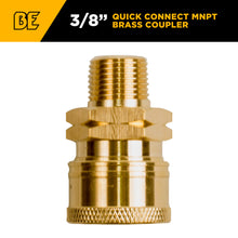 Load image into Gallery viewer, BE 3/8" Quick Connect Coupler, 3/8" MNPT, Brass, Boxed - 85.300.108BEP - image 2