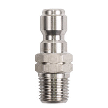 Load image into Gallery viewer, BE 1/4" Quick Connect Plug with MNPT, Stainless Steel - 85.300.109S