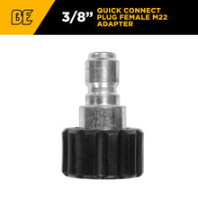 Load image into Gallery viewer, BE 3/8" Quick Connect Plug x Female M22 Adapter Fitting, Boxed - 85.300.142BEP - image 2