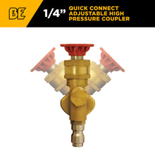 Load image into Gallery viewer, BE 90° Adjustable 3-Position Pivot Coupler, 1/4" Quick Connect - 85.300.172 - image 2