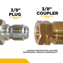 Load image into Gallery viewer, BE Quick Connect Fitting Kit, 1/4" &amp; 3/8" Plugs and Couplers, QC x FNPT - 85.400.207 - image 5