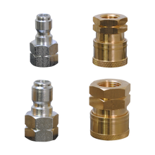 Load image into Gallery viewer, BE Quick Connect Fitting Kit, 1/4" &amp; 3/8" Plugs and Couplers, QC x FNPT - 85.400.207