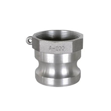 Load image into Gallery viewer, BE 3" Female NPT 8 TPI Type A Aluminum Camlock Adapter - 90.390.300