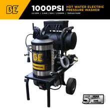 Load image into Gallery viewer, BE 1,000 PSI 2.2 GPM Portable Hot Water Electric Pressure Washer, 2 HP Direct Drive - 1250 - image 2