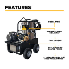 Load image into Gallery viewer, BE 15-423 - 2300 PSI 4.0 GPM Hot Water Electric Pressure Washer with General Triplex Pump