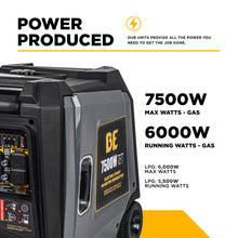 Load image into Gallery viewer, BE 7500W Dual-Fuel Digital Inverter Generator, 312cc, 120/240V, ATS-Ready - BE7500ID - image 3