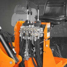 Load image into Gallery viewer, MechMaxx 8' Tractor Backhoe Attachment with Mechanical Thumb, 15" Bucket, ISO/SAE Switchable Controls, Self-Contained Hydraulic System, 3 Point Hitch Cat.1 &amp; 2, 20-100 HP, BH760M