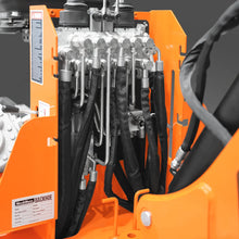 Load image into Gallery viewer, MechMaxx 8' Tractor Backhoe Attachment with Hydraulic Thumb, 15" Bucket, ISO/SAE Switchable Controls, Self-Contained Hydraulic System, 3 Point Hitch Cat.1 &amp; 2, 20-100 HP, BH760H