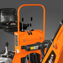 Load image into Gallery viewer, MechMaxx 8' Tractor Backhoe Attachment with Hydraulic Thumb, 15" Bucket, ISO/SAE Switchable Controls, Self-Contained Hydraulic System, 3 Point Hitch Cat.1 &amp; 2, 20-100 HP, BH760H