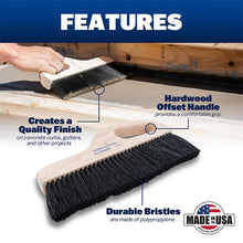 Load image into Gallery viewer, Marshalltown BP984M 12" Black Poly Finishing Broom-Medium (6/Pack)