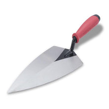 Load image into Gallery viewer, Marshalltown BTSG10 10" x 5" Philadelphia Style Brick Trowel with Red Soft Grip Handle