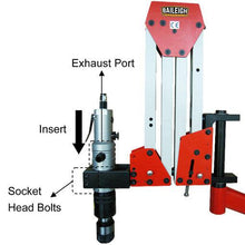 Load image into Gallery viewer, Baileigh Industrial - Double Arm Articulated Air Powered Tapping Machine, 1/8&quot; to 1&quot; Tapping Capacity, 74&quot; Max Work Range