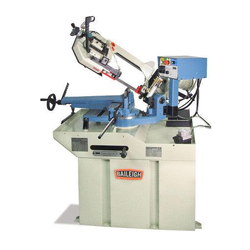 Baileigh Industrial - 220 Volt Single Phase Dual Mitering Metal Cutting Band Saw