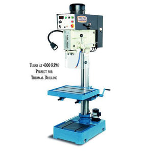 Baileigh Industrial - 220V 1Phase Inverter Driven High Speed Drill Press. 1-1/4" Mild Steel Drilling Capacity