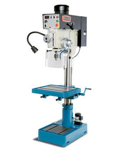 Baileigh Industrial - 220V 1Phase Inverter Driven Drill Press 3 Speed Power Down Feed 1-1/2" Mild Steel Capacity
