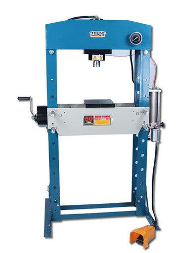 Baileigh Industrial - 50 Ton Air/Hand Operated H-Frame Press, 7-3/4