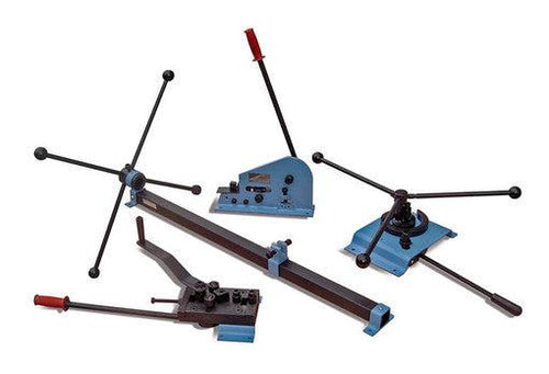 Baileigh Industrial - 4 Piece Set of Metal Forming Tools, Includes Scroll Bender, Right Angle Bender, Bar Twister, Shear