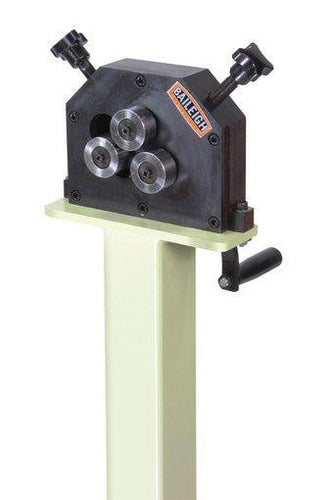 Baileigh Industrial - Manually Operated Three Roll Ring Roller, Includes Stand, Tooling for Flat