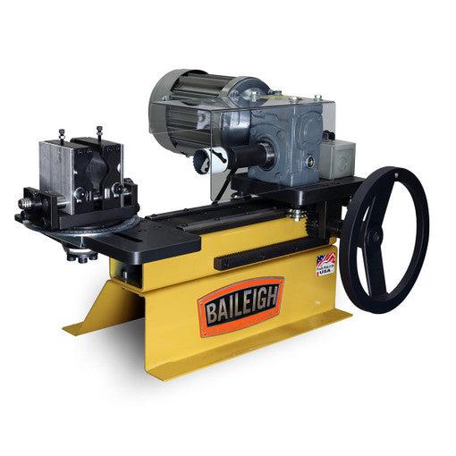 Baileigh Industrial - 110V Bench Top Hole Saw Tube and Pipe Notcher, Will Notch 3/4" to 3" OD