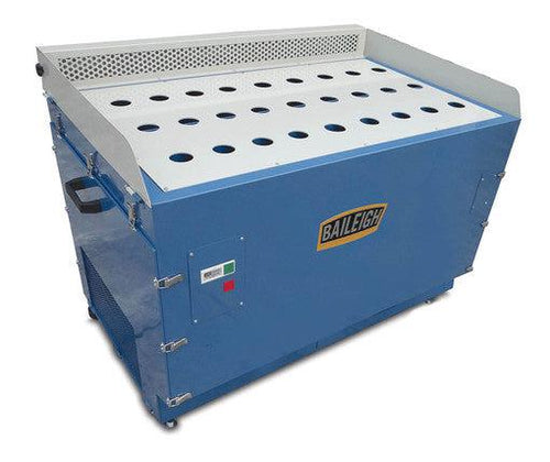 Baileigh Industrial - 110V Metal Down Draft Table, Includes two .5hp Motors and Fire Resistant Filter, 1790 CFMx2