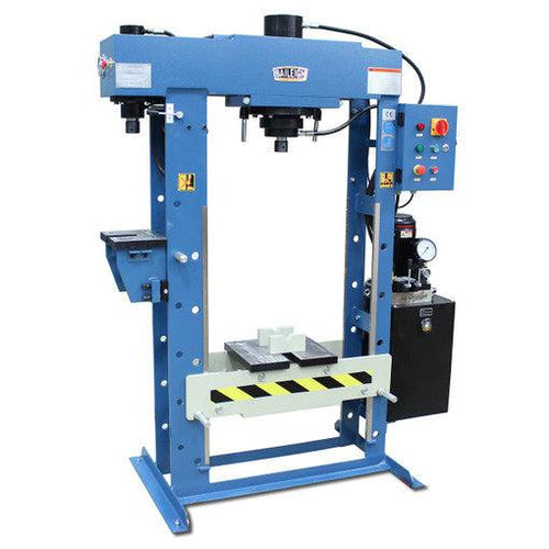 Baileigh Industrial - 220V 1Phase 30/15 Ton Hydraulic H-Frame Press, 9.5