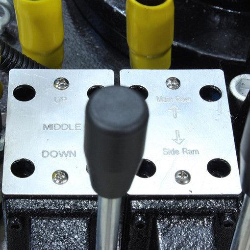 Baileigh Industrial 220V 3Phase 200/20 Ton Hydraulic H-Frame Press, 13.5" Stroke